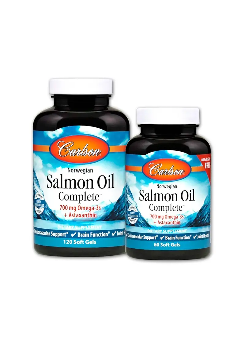 Carlson Labs Norwegian Salmon Oil Complete 120 + 60 Kapselit