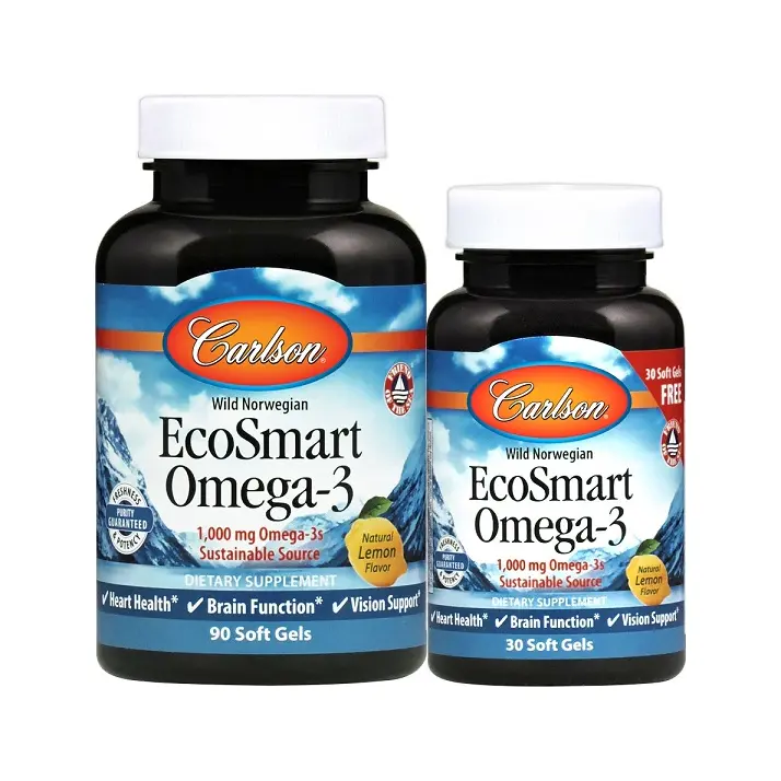 Carlson Labs Smart Omega-3 1000 mg 90 + 30 kapselit