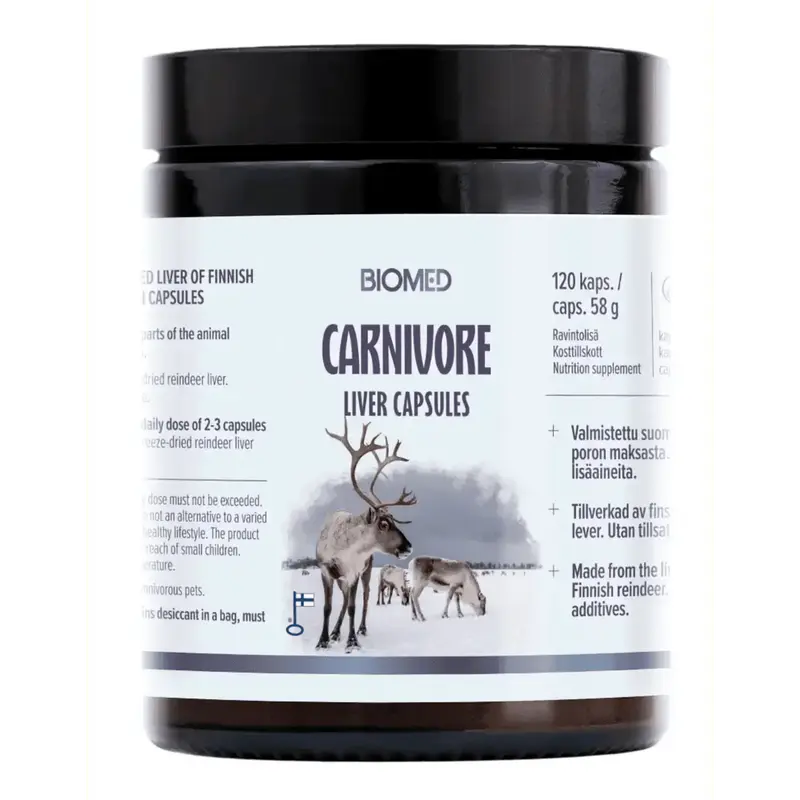 Carnivore Liver Capsules, maksakapseli 120 kaps, Biomed