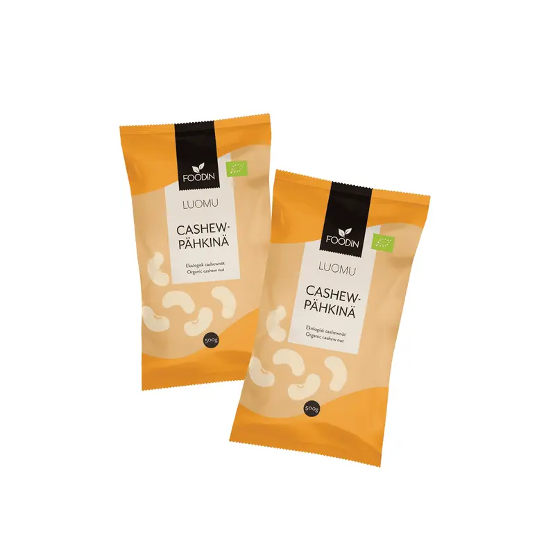 Cashewpähkinä 1kg 2x500 g, Säästöpakkaus, Foodin