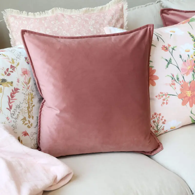Chic Antique Aix tyynynpäällinen velouria 50*50cm, roosa