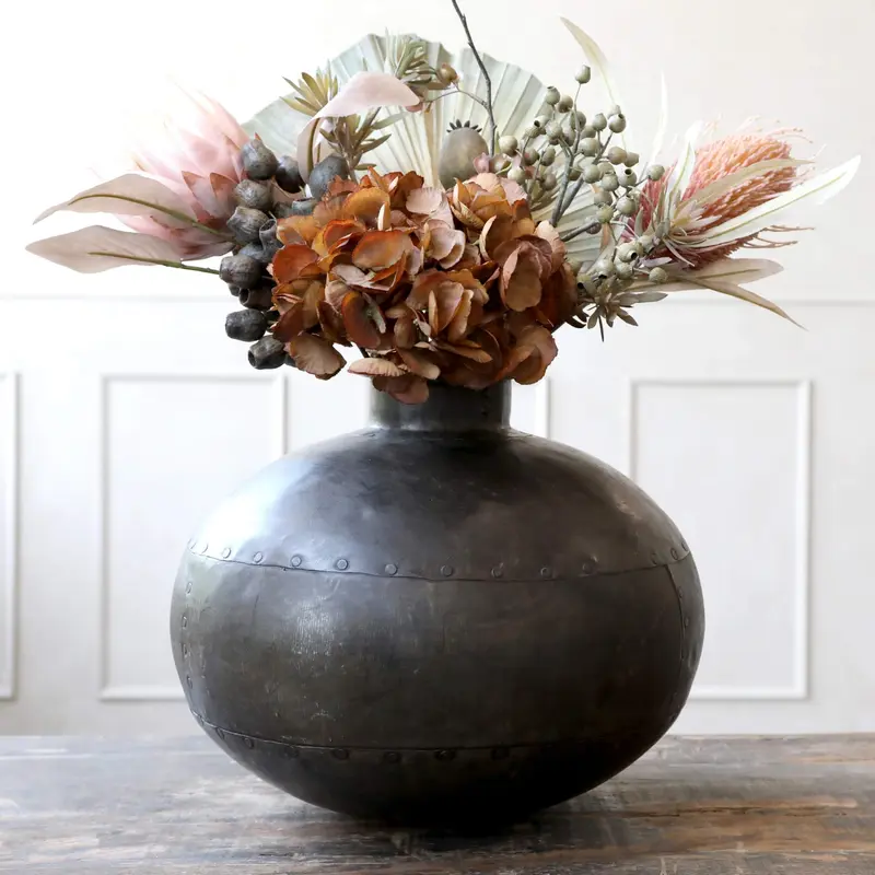 Chic Antique Grimaud maljakko rautaa 32*35cm, antiikki sinkki