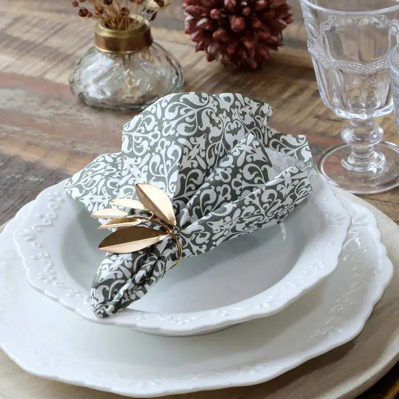 Chic Antique paperiservetit 20kpl 16*16cm, oliivin vihreä