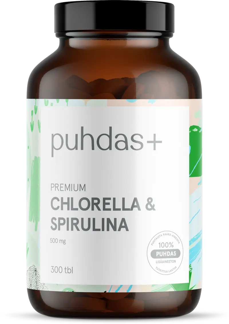 Chlorella & Spirulina 500 mg, 300 tabl