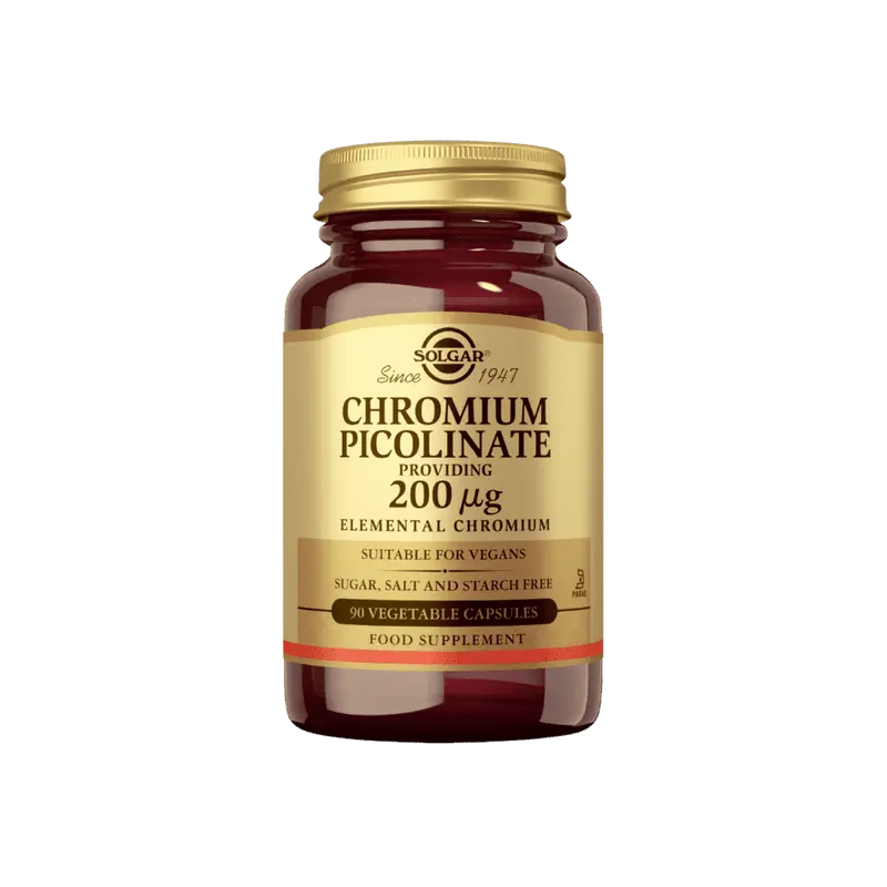Chromium Picolinate -Kromipikolinaatti 200µg, 90 kaps, Solgar