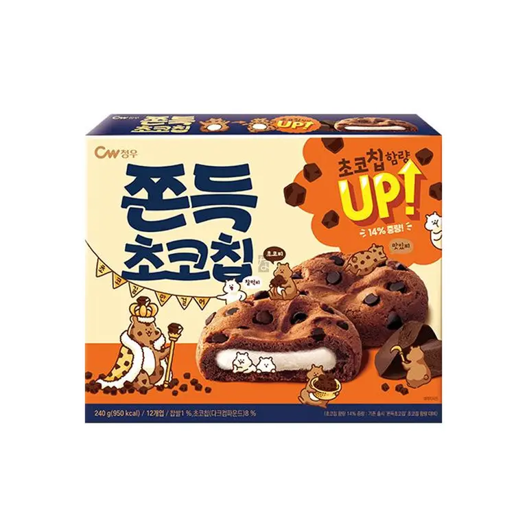 CJW, CHEWY CHOCO CHIP COOKIES 240G