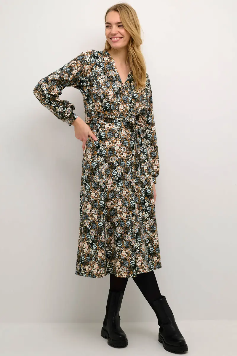 Cream CRAnett midi mekko, ruskea