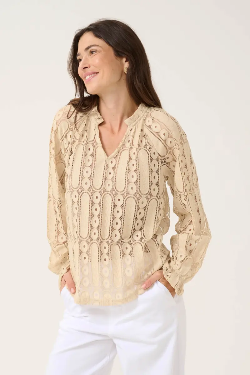 Cream CRTully pitsipaita, beige