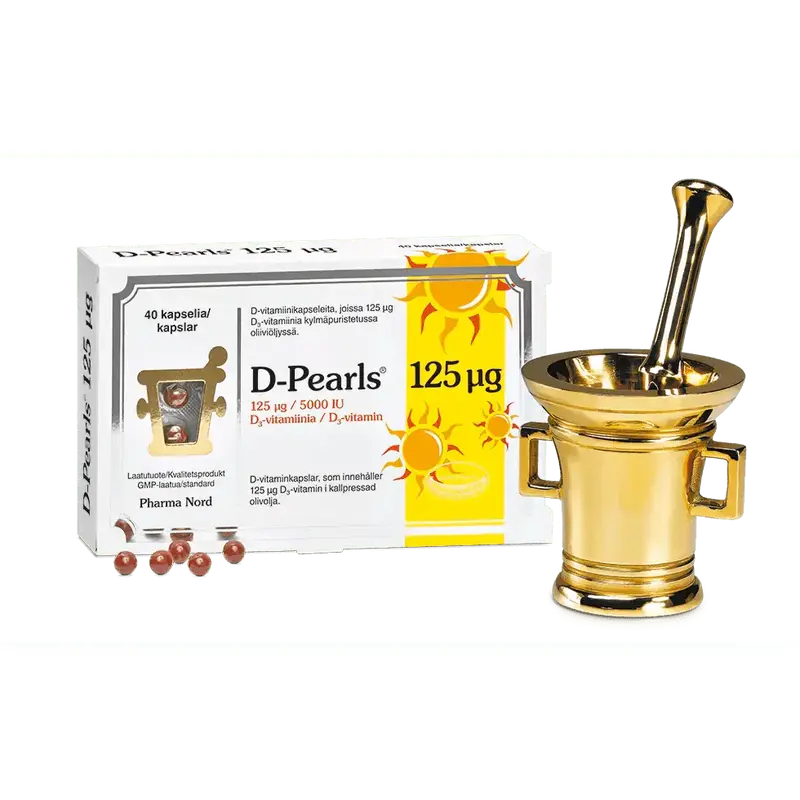 D-Pearls 125 µg,PharmaNord 40 kaps
