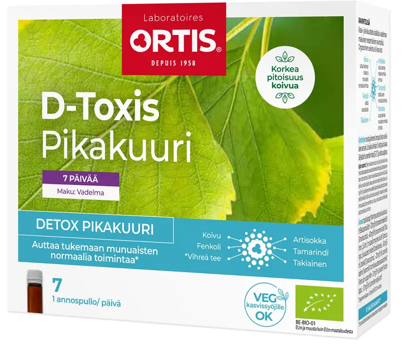D-Toxis Detox Pikakuuri Vadelma