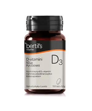 D-vitamiini, 150 kpl, 53 g