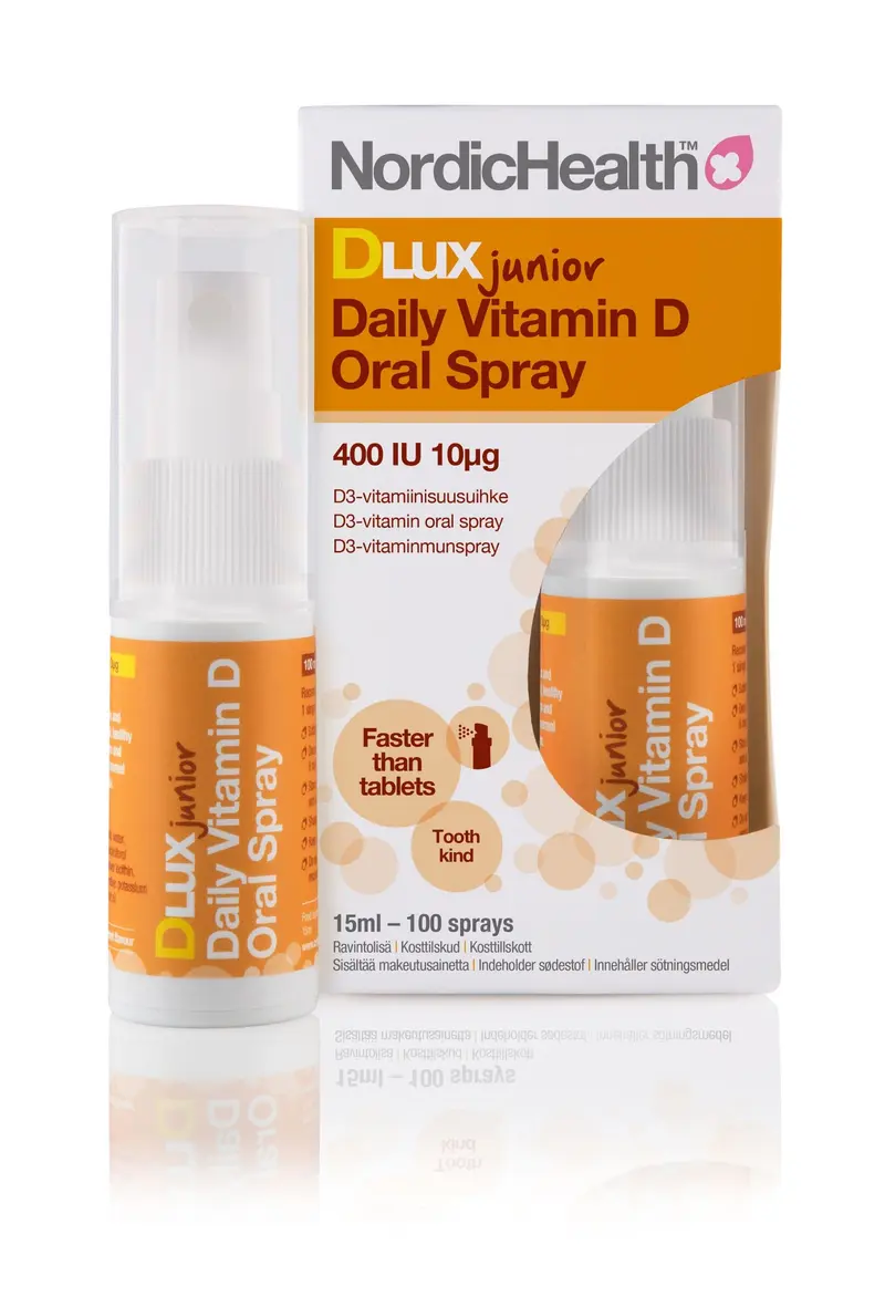 D-vitamiinisuihke, junior (DLux Junior), 15 ml