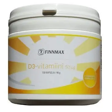 D3-vitamiini 50 µg 150 kaps, Finnmax