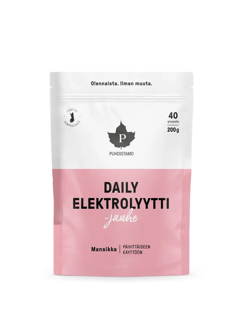 Daily Elektrolyyttijauhe Mansikka - 200 g