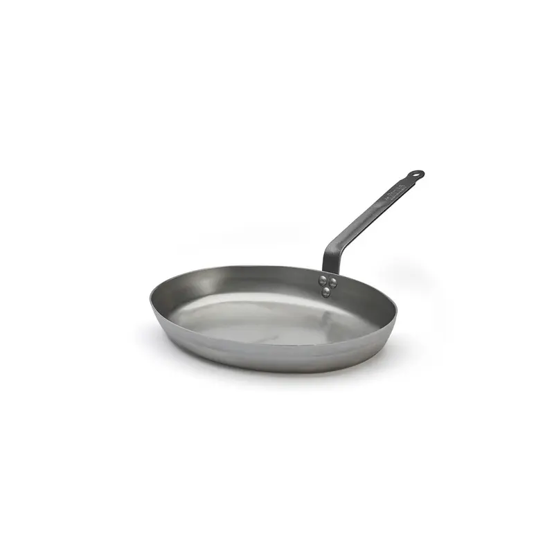 De Buyer soikea paistinpannu, kahva pitkällä puolella