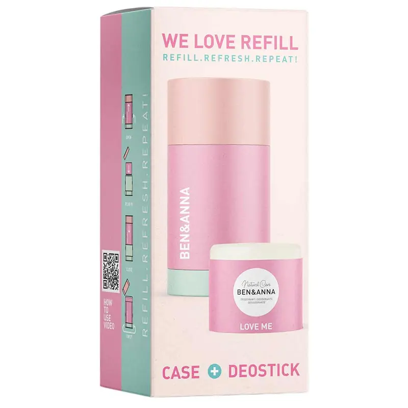 Deodorantti Kotelo + Refill, Love Me, 40 g