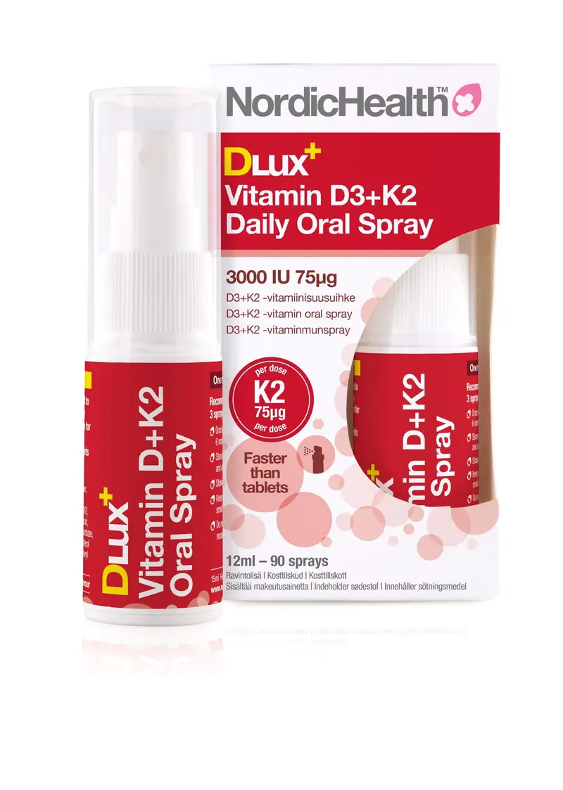 Dlux D+K2-vitamiinisuihke, 12 ml
