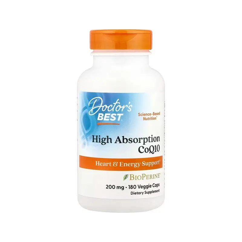 Doctor's Best High Absorption CoQ10 with BioPerine 200 mg 180 Kapselit