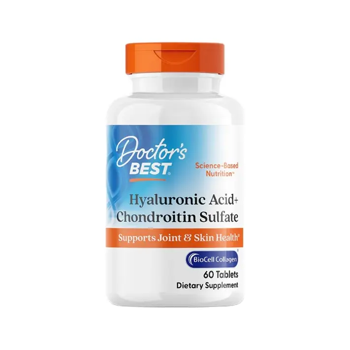 Doctor's Best Hyaluronic Acid + Chondroitin Sulfate with BioCell Collagen 60 tabletit