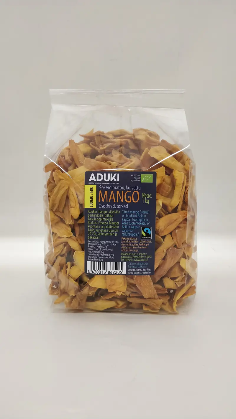 Dried Organic Mango, 1 kg