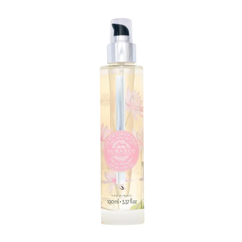 Durance kuivaöljy hiuksille ja vartalolle Water Lily 100 ml