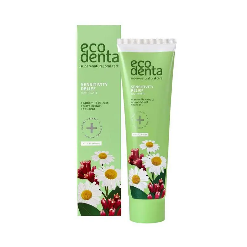 Ecodenta Sensitivity Relief Herkkien Hampaiden Fluorihammastahna