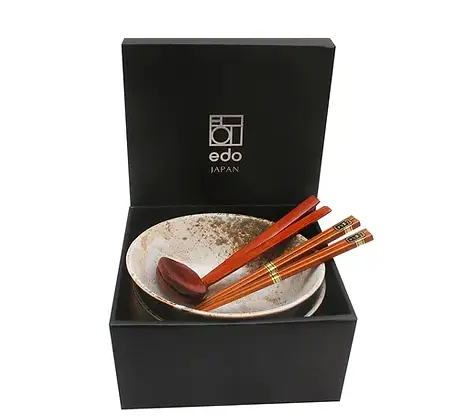 EDO RAMEN BOWL SET HIRAKI 22CM, 1 SET