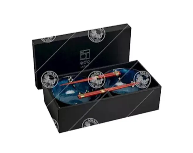 EDO, UDON BOWL SET 17CM HANA BLUE