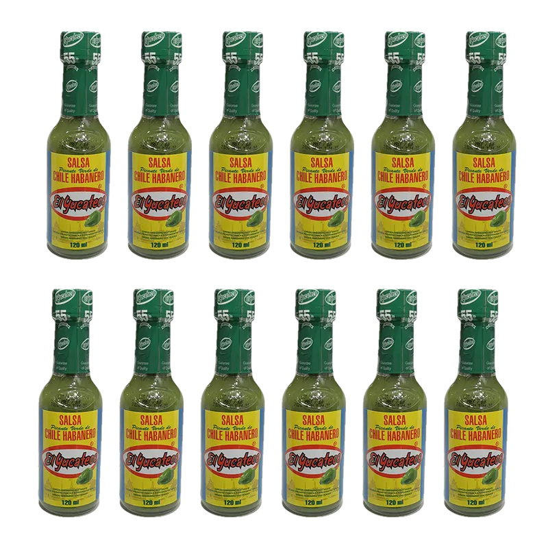 El Yucateco Green Habanero 120ml 12 pullon laatikko (tilaustuote)