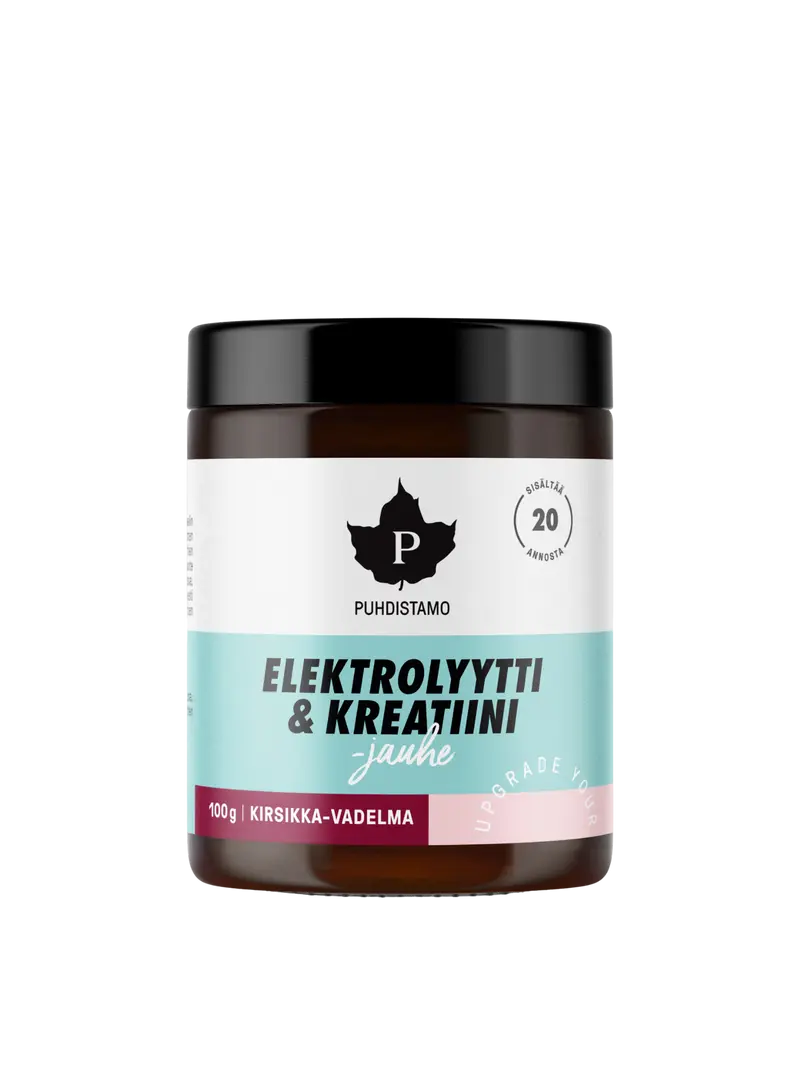 Elektrolyytti & Kreatiini -jauhe Kirsikka-Vadelma 100 g
