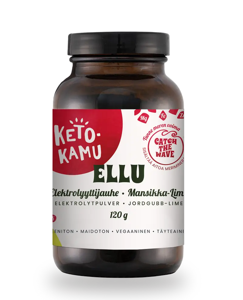 Elektrolyyttijauhe Ellu, mansikka-lime, 120 g