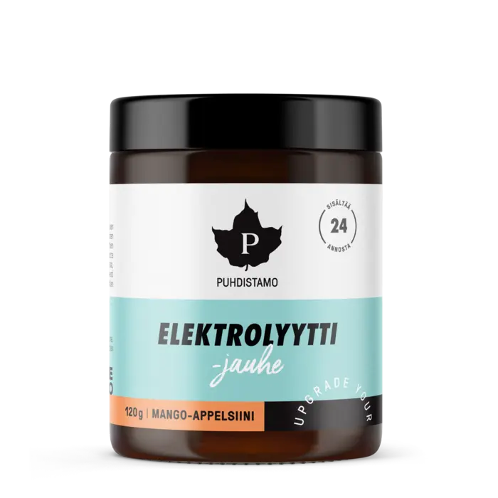 Elektrolyyttijauhe, Mango-appelsiini, 120 g