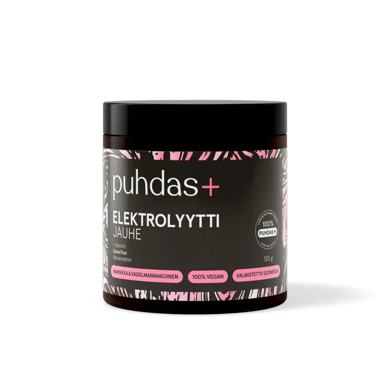 Elektrolyyttijauhe Vadelma & Mansikka, 120 g