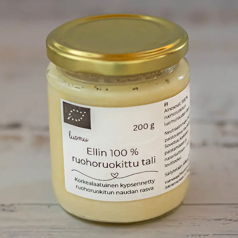 Ellin keittiö — Ellin 100 % ruohoruokittu tali, luomu, 200 g