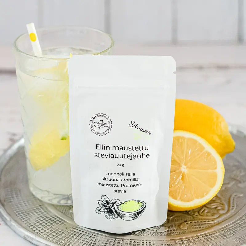 Ellin keittiö — Ellin sitruunan makuinen steviajauhe, 20 g