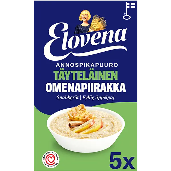 Elovena 200g täyteläinen omenapiirakanmakuinen annospikapuuro