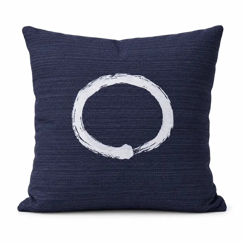 Ensō Sininen japanilainen tyynynpäällinen - 50x50 cm