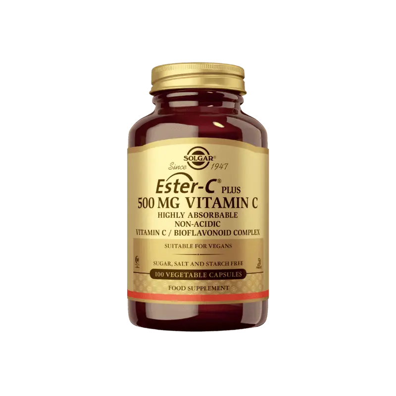 Ester-C Plus 500mg C-vitamiini 100 kaps, Solgar