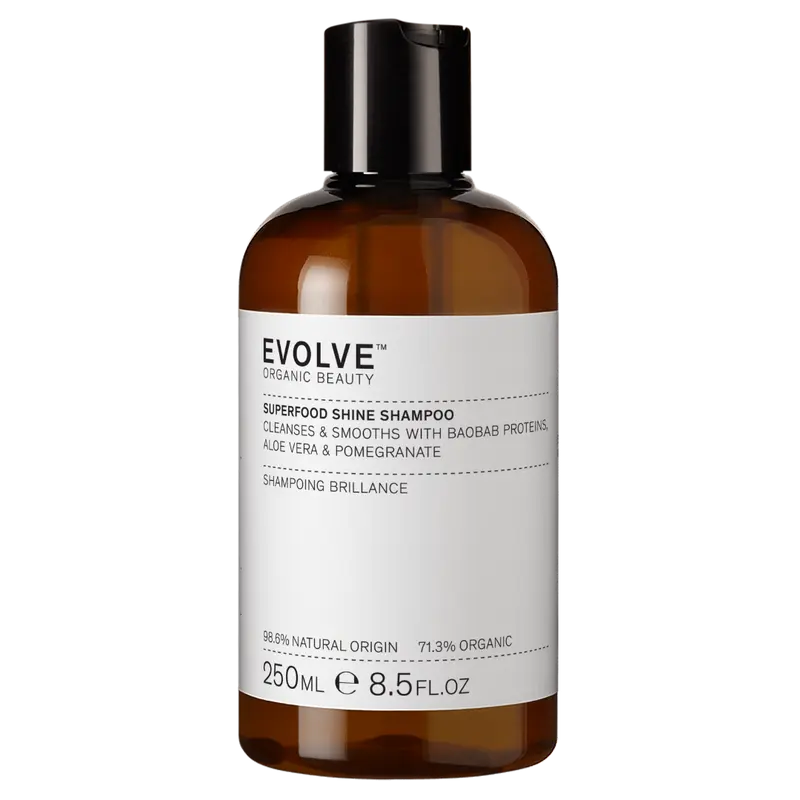 Evolve Organic Beauty Superfood Shine Shampoo 250 ml - poistuu