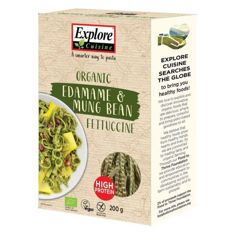 Explore Cuisine Luomu Edamame-mungpapu Fettucine