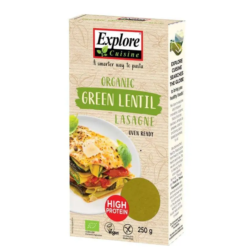 Explore Cuisine Luomu Vihreä Linssi Lasagne