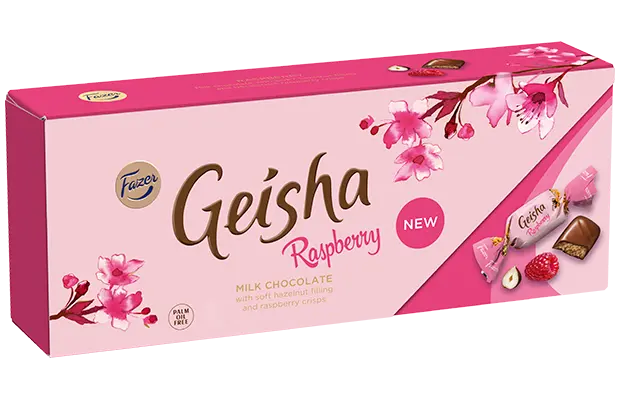 Fazer Geisha Raspberry Chocolate Praline