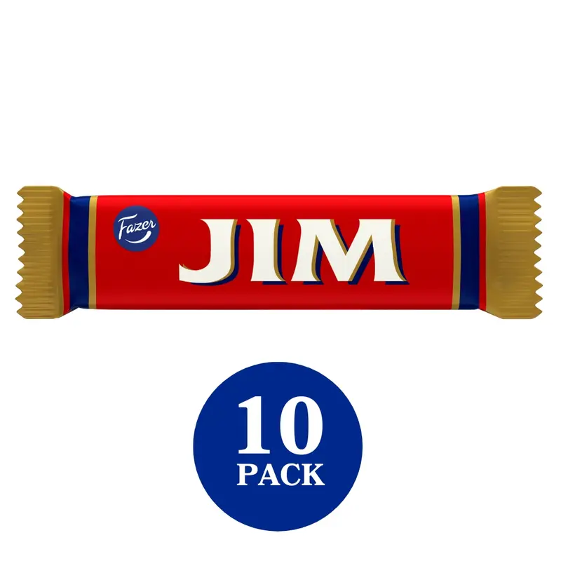 Fazer Jim tumma suklaapatukka 14g 10-PACK