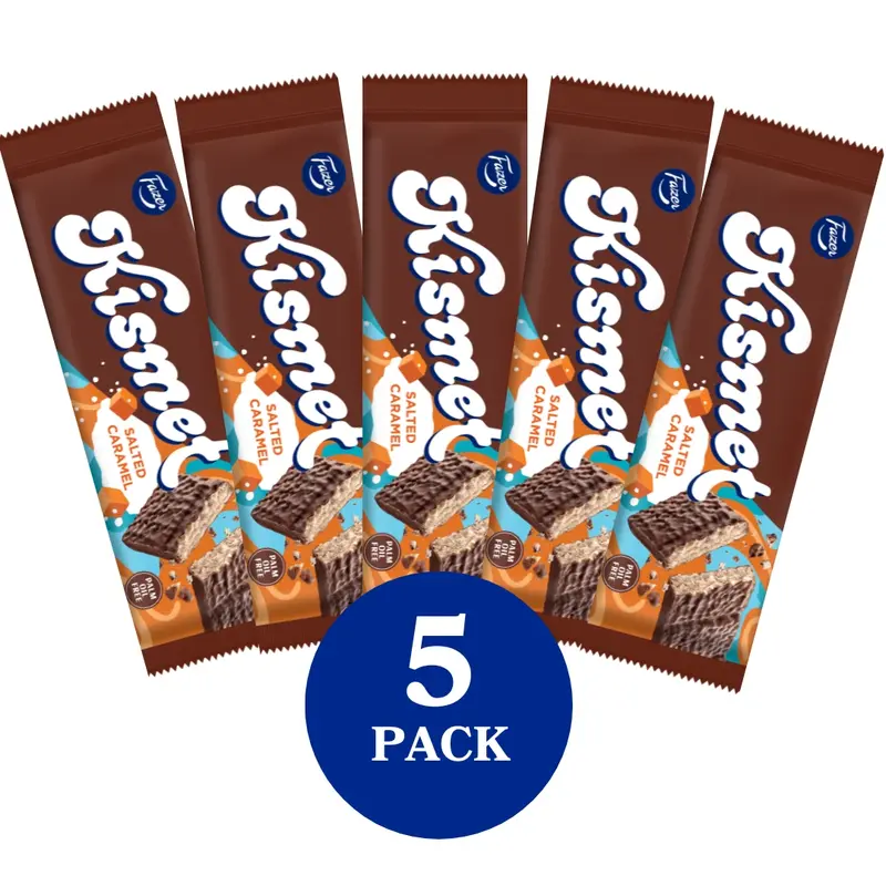 Fazer Kismet Salted caramel patukka 41g 5-PACK