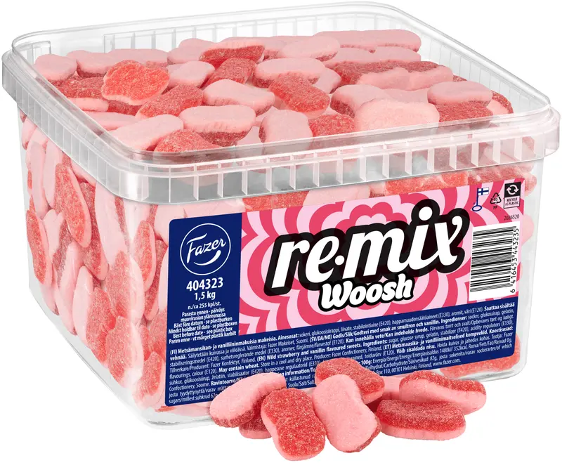 Fazer Remix Woosh irtokarkki 1,5kg