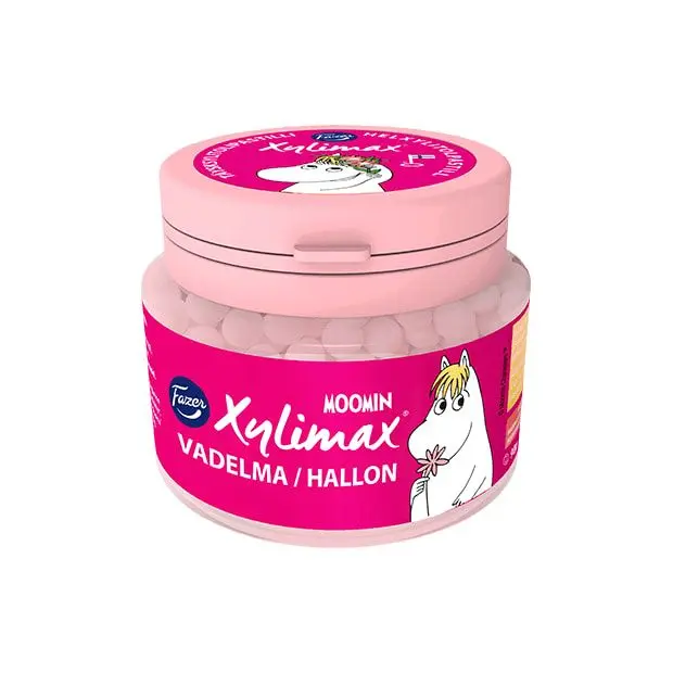 Fazer Xylimax Moomin Raspberry Pastilles
