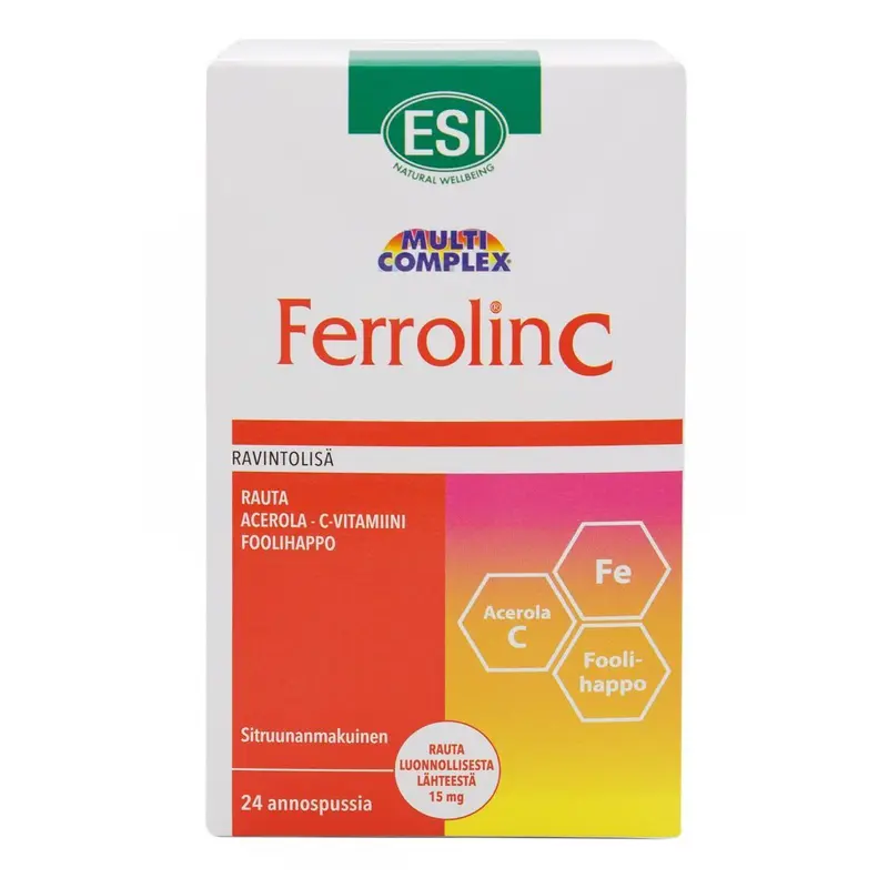 Ferrolin C Vege rauta rautapidolaatti 24 pss, ESI