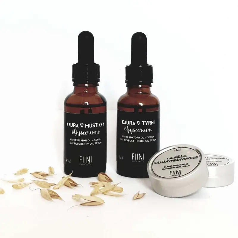 Fiini Naturally Kaura-Mustikka-Öljyseerumi