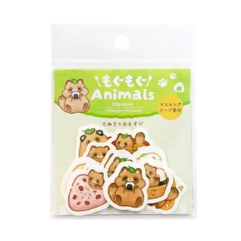 Flake Kawaii Tanuki tarroja