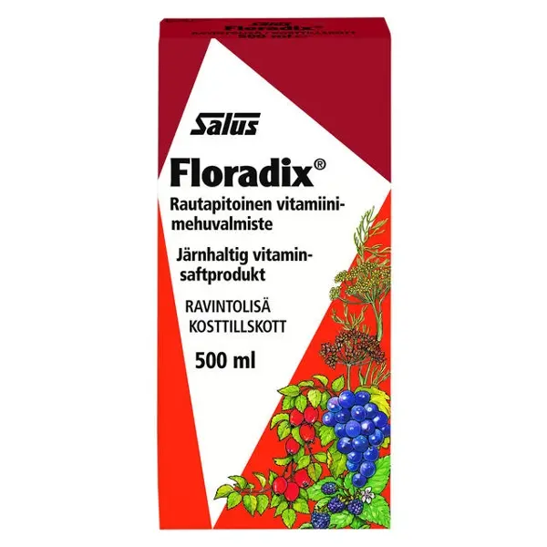 Floradix - rautapitoinen mehuvalmiste, 500 ml